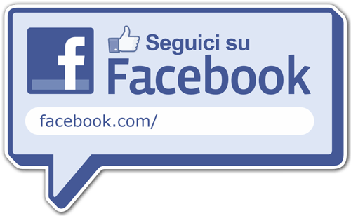 Stickers muraux: Seguici su Facebook