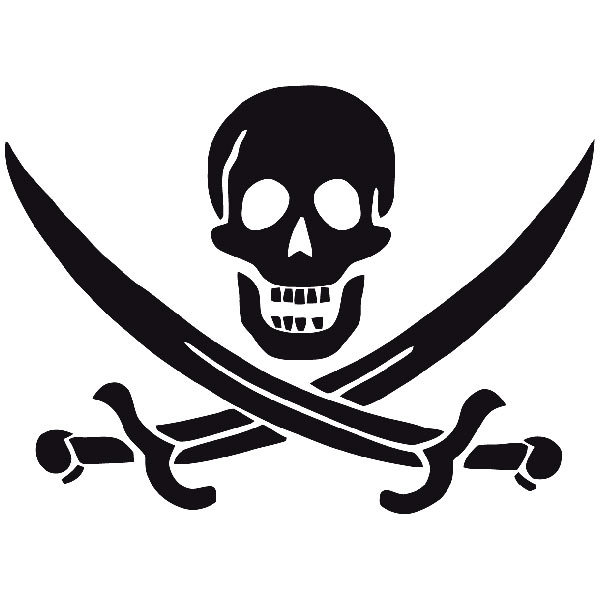 Autocollants: Le pirate John Rackham