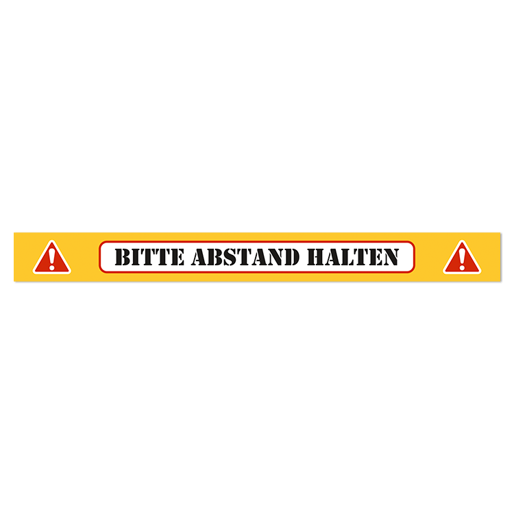 Autocollants: Sticker Sol Gardez Vos Distances 6 Allemand signe