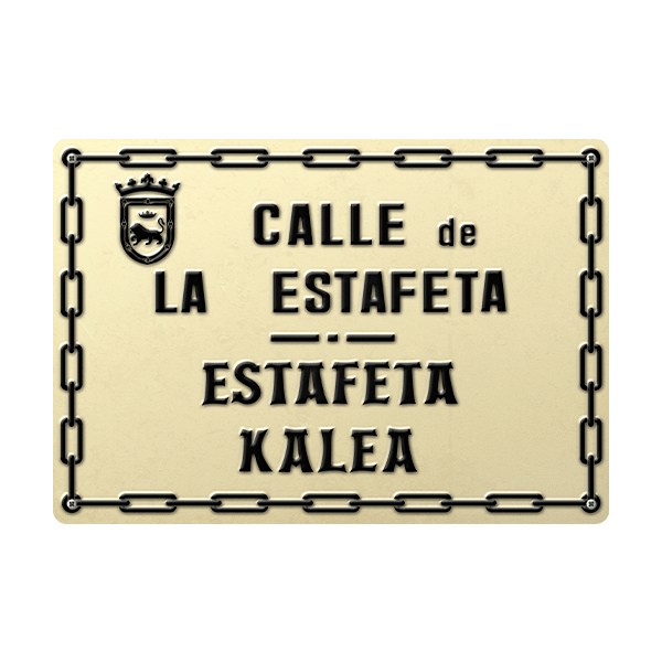 Stickers muraux: Plaque rue Estafeta