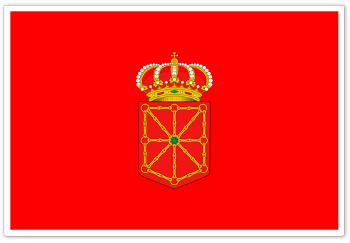 Autocollants: Drapeau Navarra