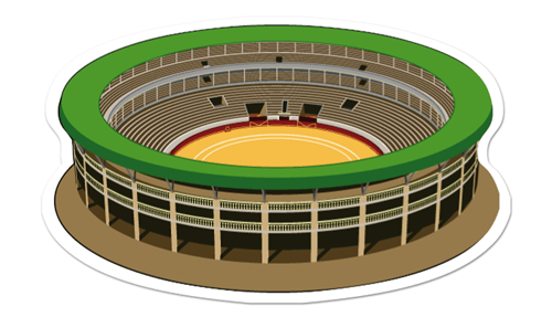 Stickers muraux: Pampelune arènes