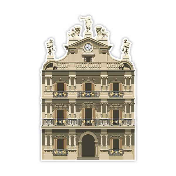 Stickers muraux: Mairie de Pampelune