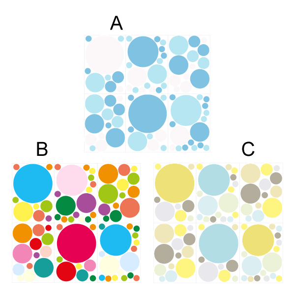 Stickers muraux: Kit Cercles Animés