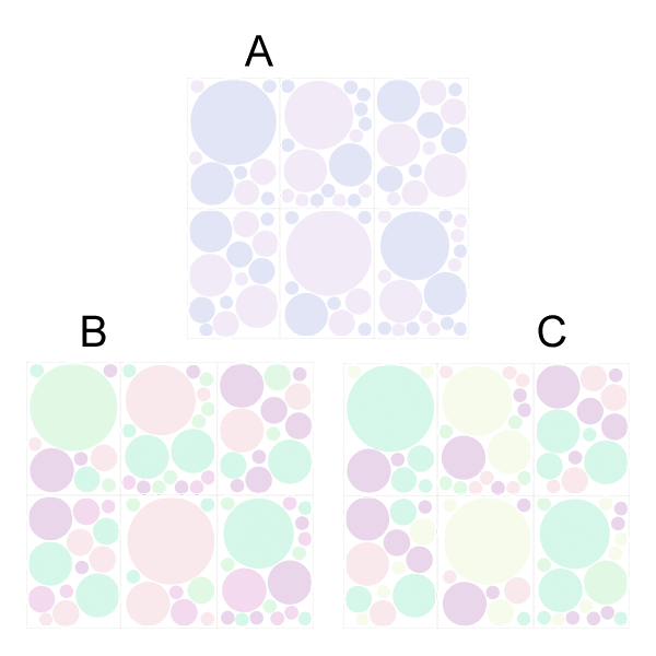 Stickers muraux: Kit Cercles à Tonalité Douce