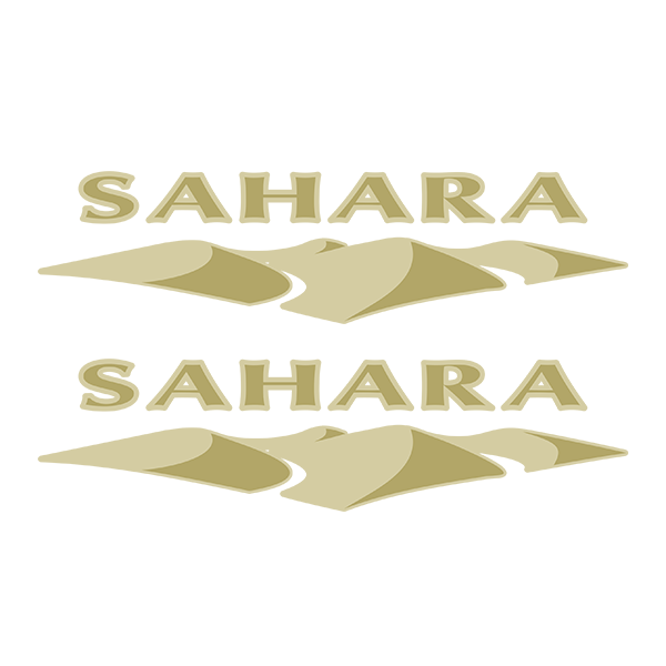 Autocollants: Kit 2X Côté Jeep Sahara