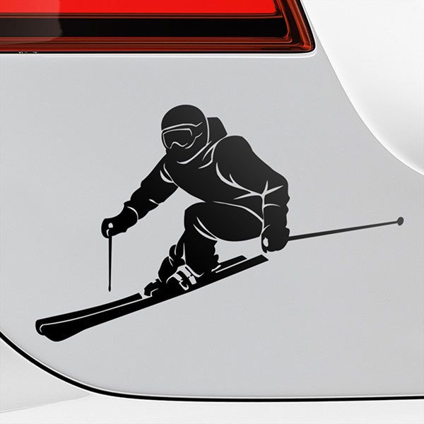 Autocollant Sticker, Voiture, Moto Concours de Ski