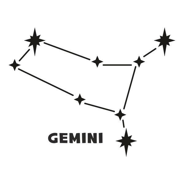 Stickers muraux: Constellation des Gémeaux