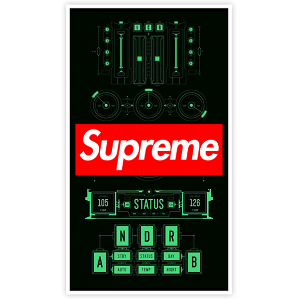 Autocollants: Supreme DJ