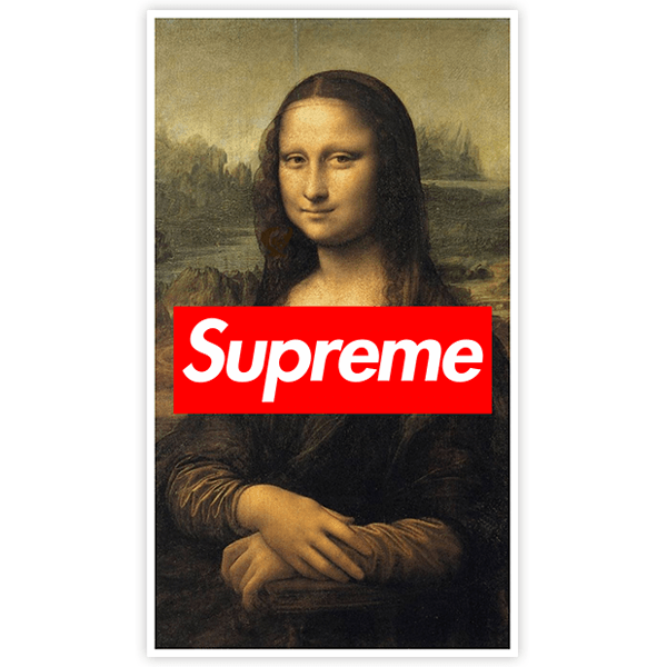 Autocollants: Supreme Mona Lisa