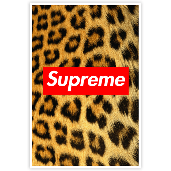 Autocollants: Supreme léopard