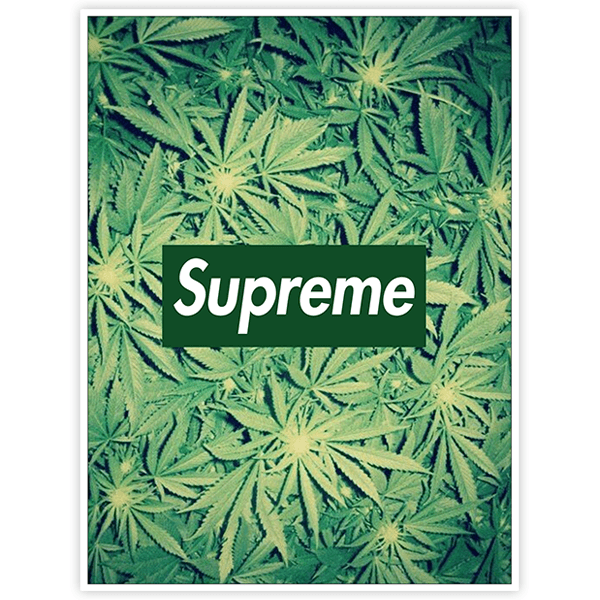 Autocollants: Supreme cannabis