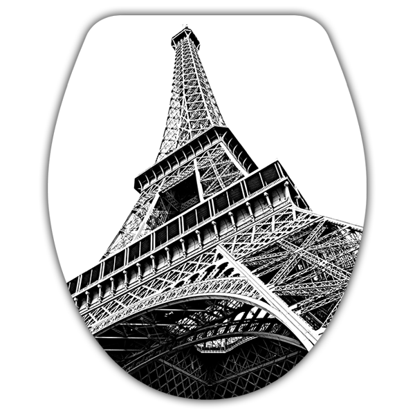 Stickers muraux: Couvercle wc Tour Eiffel