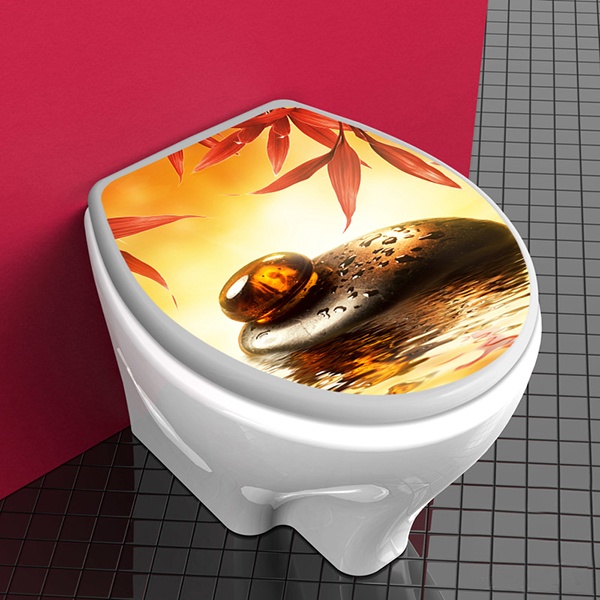 Sticker décoratif abattant toilettes, 3D moderne et coloré avec cubes de  toutes les couleurs, 33 cm X 38 cm