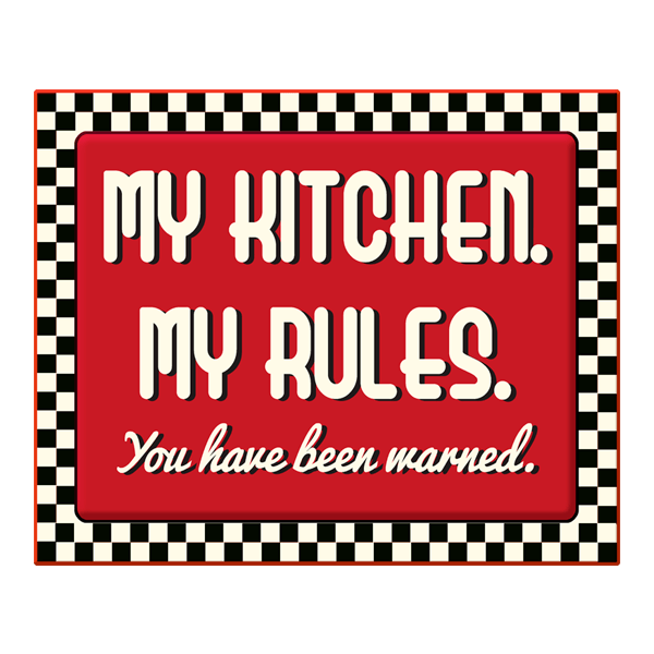 Stickers muraux: My Kitchen my Rules