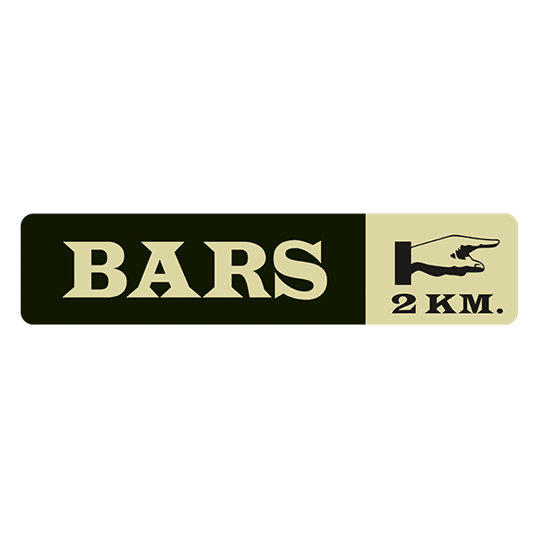 Stickers muraux: Bars 2 km