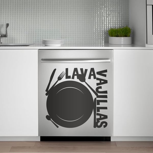 Stickers muraux: Lave vaisselle