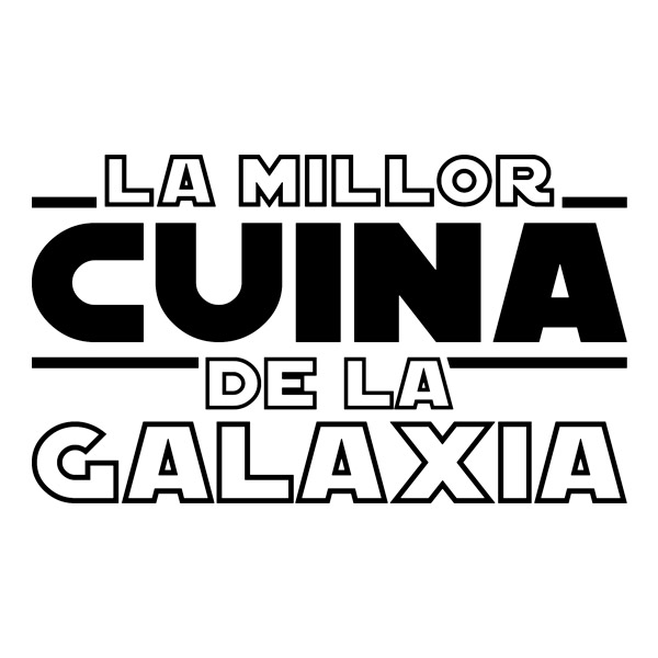 Stickers muraux: La meilleure cuisine de la galaxie en catalan