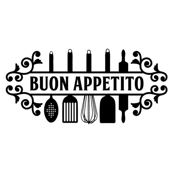 Stickers muraux: Bon Appétit en Italien