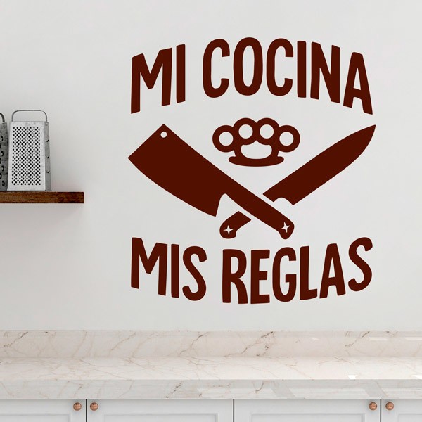 Stickers muraux: Ma cuisine, mes règles