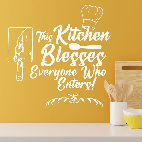 Stickers muraux: This Kitchen blesses everyone who enters