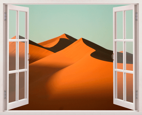 Stickers muraux: Dunes dans le désert
