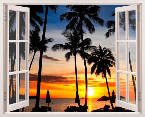 Stickers muraux: Nuit sur la plage