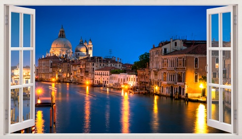 Stickers muraux: Panorama de Venise 2