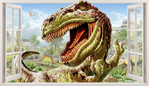 Stickers muraux: Panorama Dinosaur