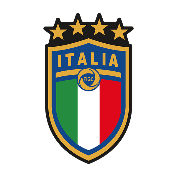 Autocollants: Armoiries du football italien noir