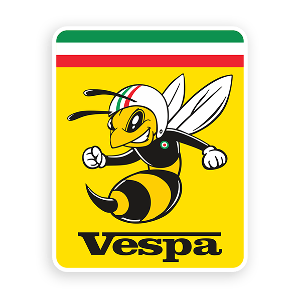 Autocollants: Abeille Italienne Vespa