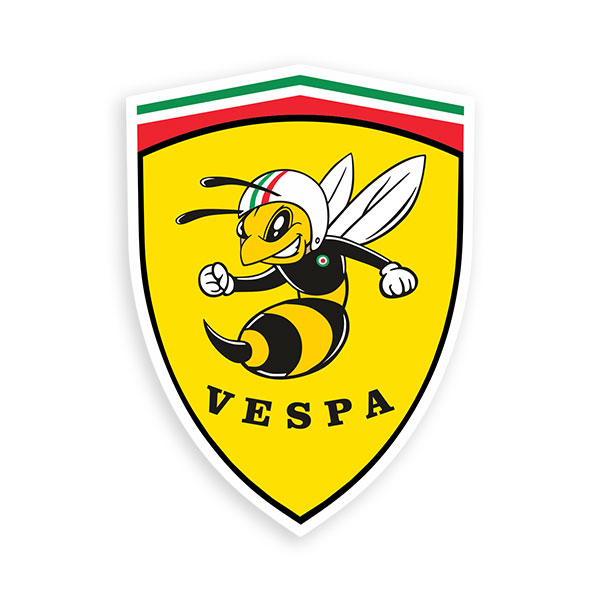 Autocollants: Bouclier d'abeille Vespa