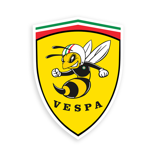 Autocollants: Bouclier d'abeille Vespa