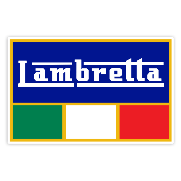 Autocollants: Emblème Classique Lambretta Italie
