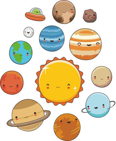Stickers pour enfants: Kit espace Planètes