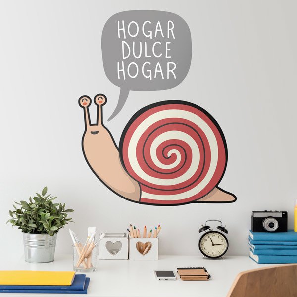Stickers pour enfants: Escargot home sweet home