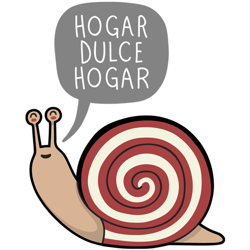 Stickers pour enfants: Escargot home sweet home