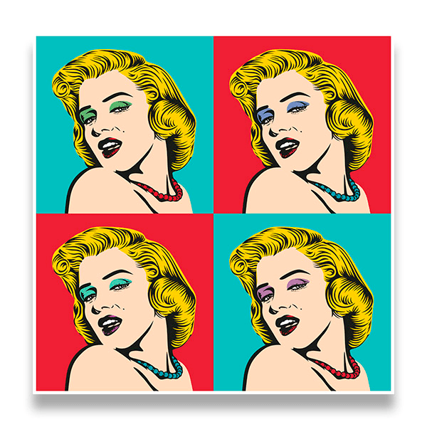 Stickers muraux: Marilyn Warhol