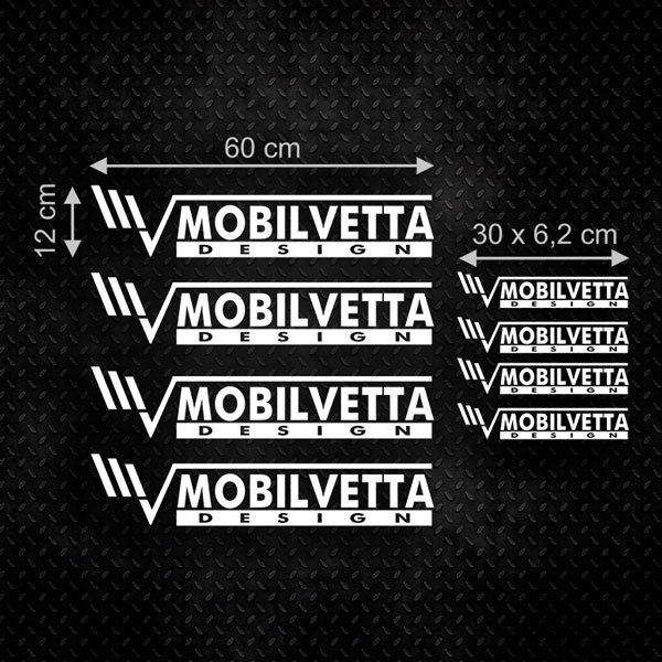 Stickers camping-car: Kit 8X Mobilvetta Design