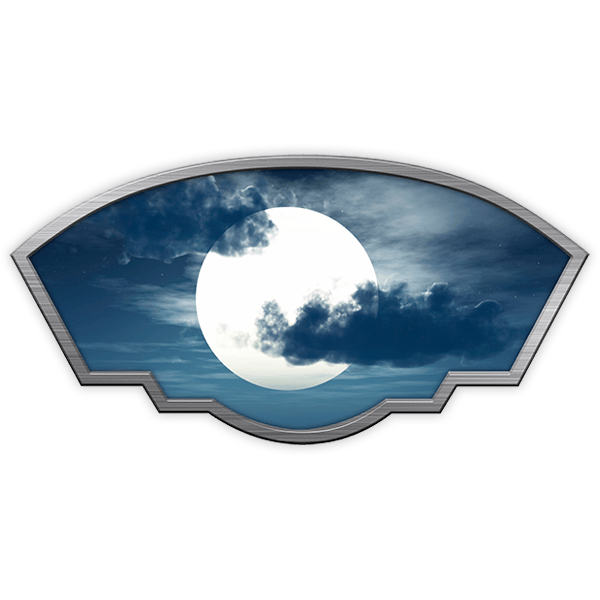 Autocollants: Cadre artistique Pleine Lune