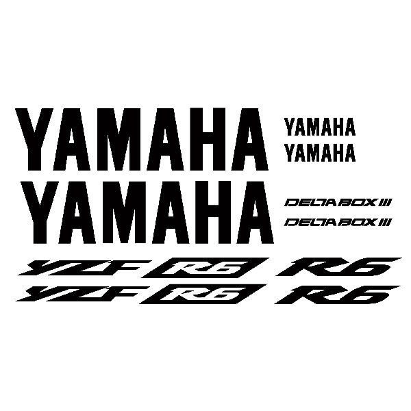 Autocollants: Kit Yamaha YZF R6 2003 II