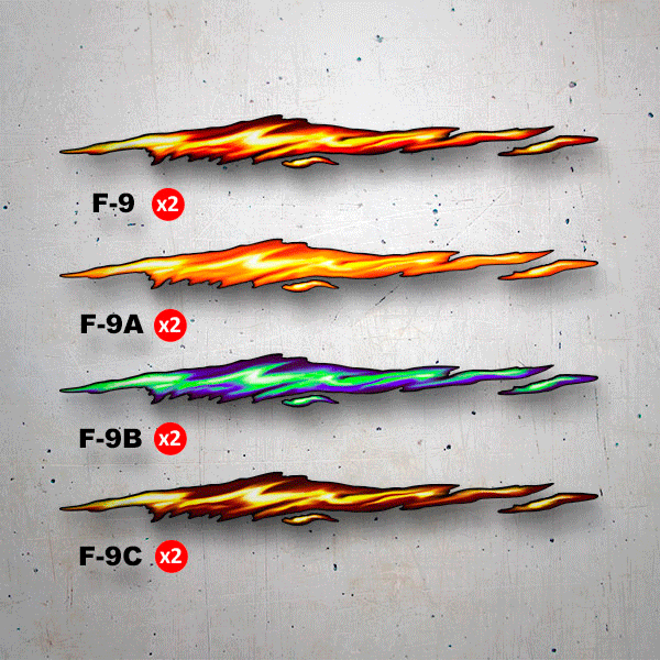 Lot De 4 Paires D'autocollants Flammes Réfléchissants Pour Voiture - 29 Cm Et 12 Cm, En PET - Pour Carrosserie, Skateboard Ou Moto