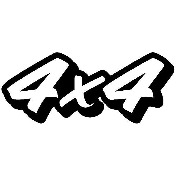 Autocollants: 4x4 Trazo &agrave; la Main