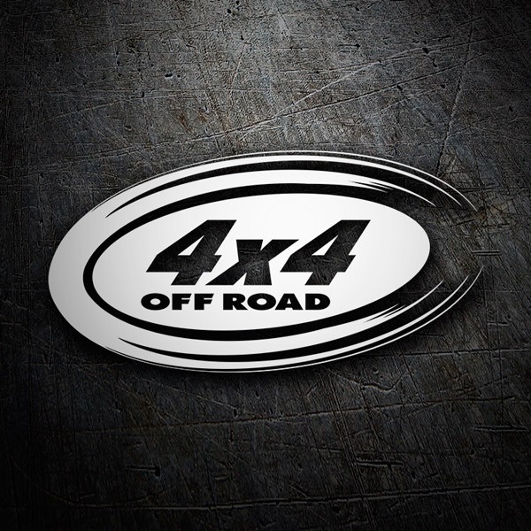 Autocollants: 4x4 off road ovale