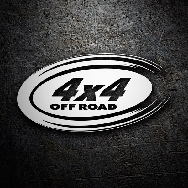 Autocollants: Dorsal 4x4 Off Road Ovale