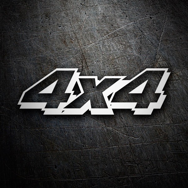 Autocollants: Num&eacute;ro 4x4 Contour