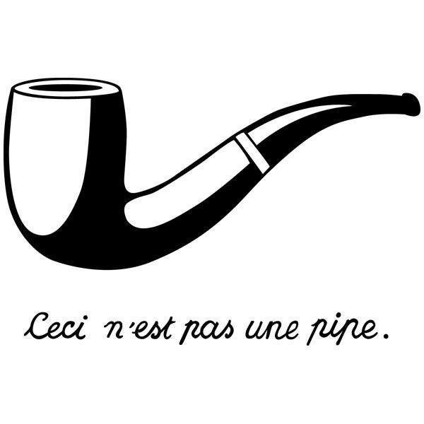 Stickers muraux: Pipe Magritte
