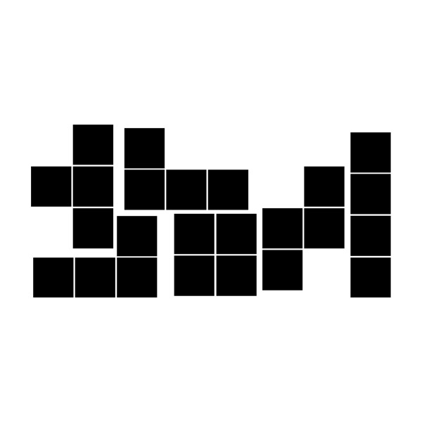 Stickers muraux: Bloc Tetris
