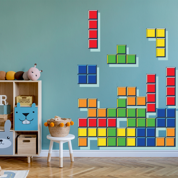Stickers muraux: Pièces Tetris