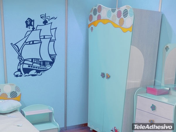 Stickers pour enfants: Bateau pirate